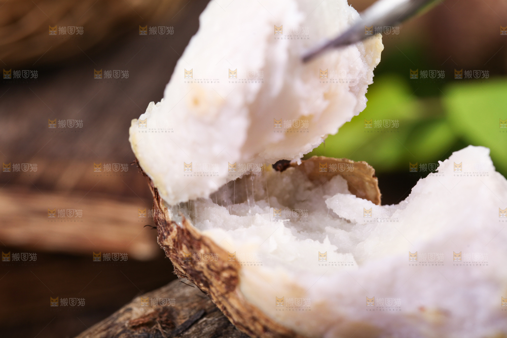 手里拿着新鲜小芋头