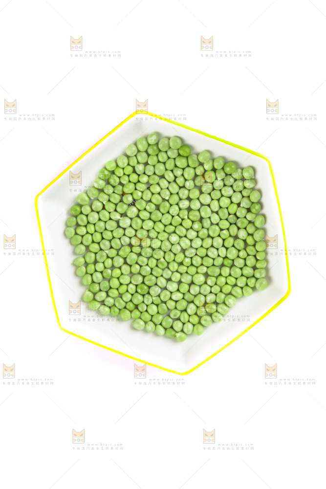 盘子里装着豌豆仁
