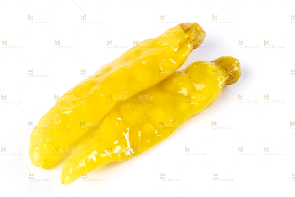白底上的小米辣椒
