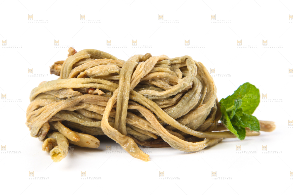 白底上的徽州干豆角