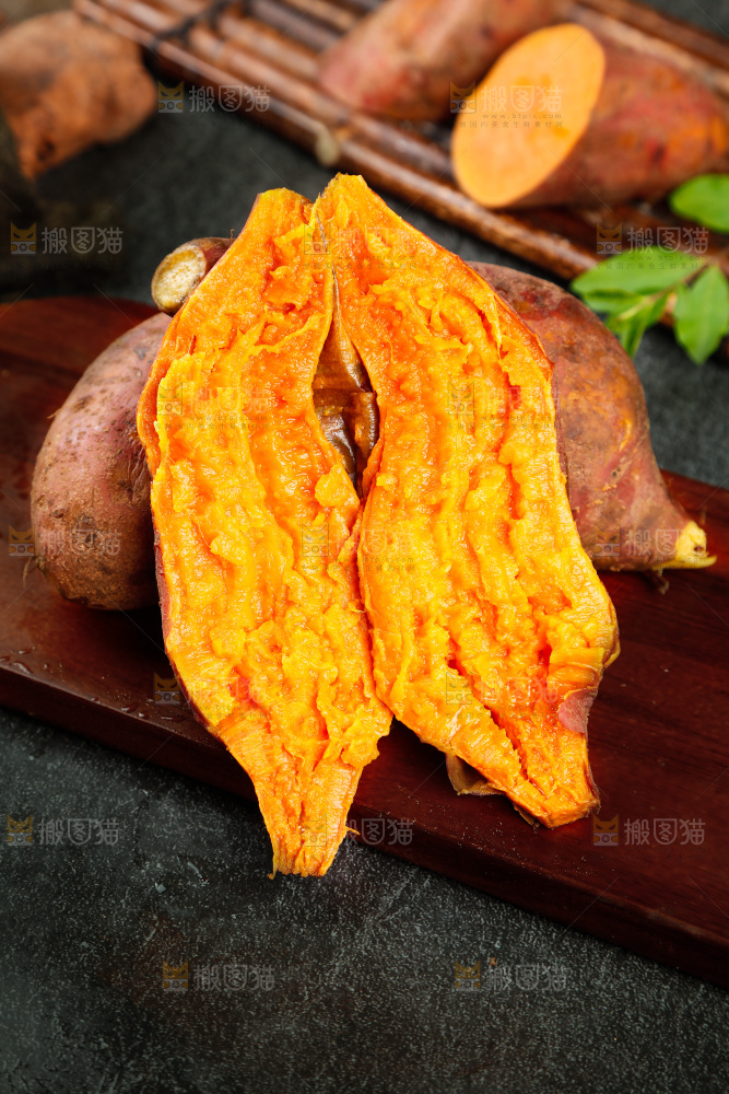 木板上的福建六鳌蜜薯