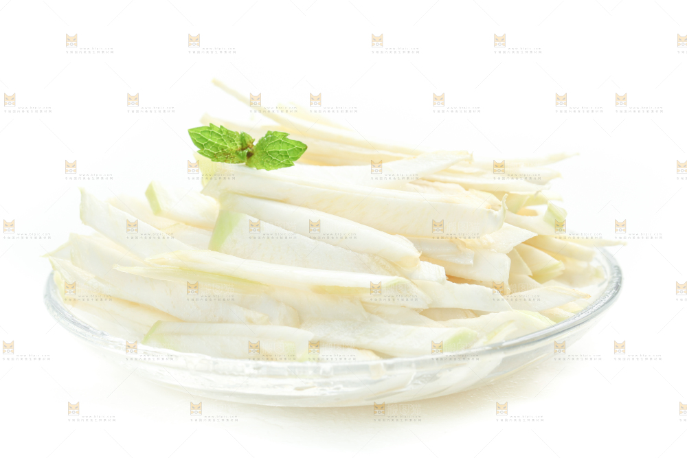 白底上的茭白