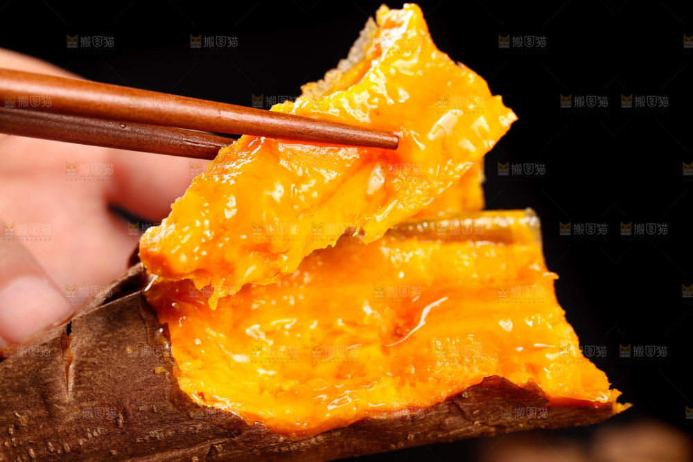 黑底上的山东烟薯