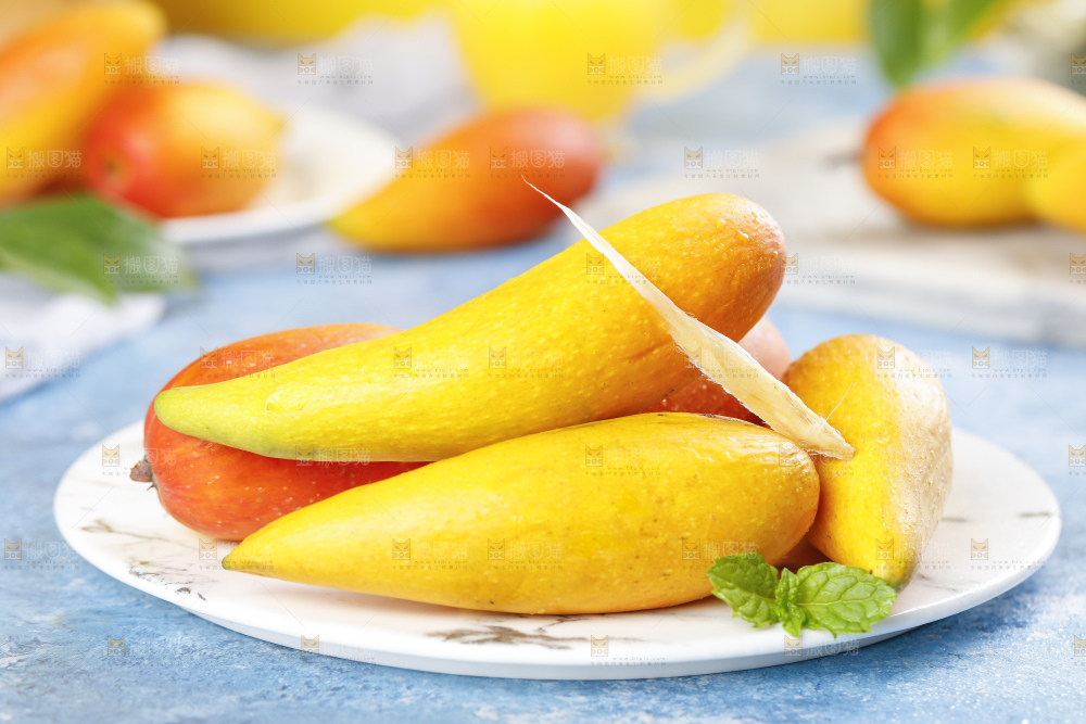 蓝底上的海南辣椒芒