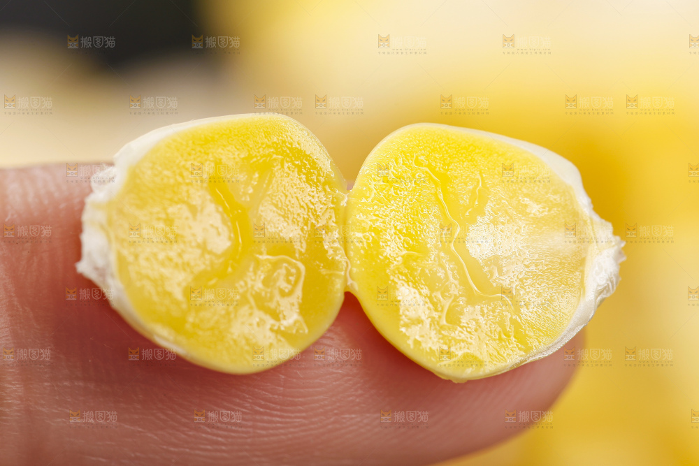 深底上放着玉米粒