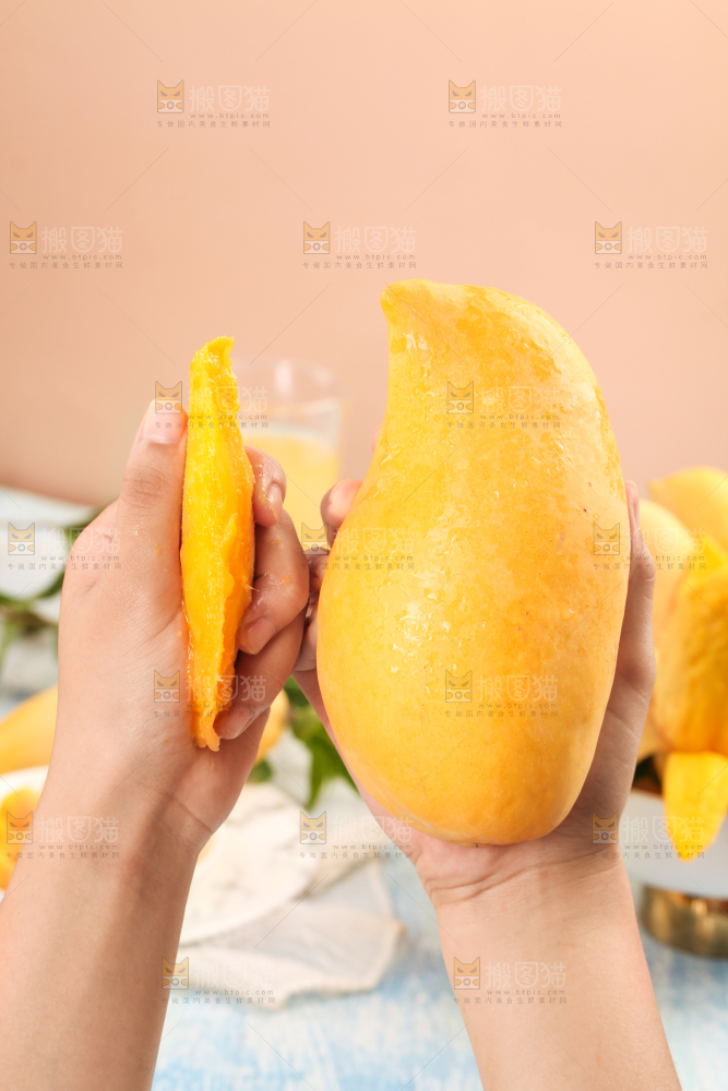 手里拿着象牙芒