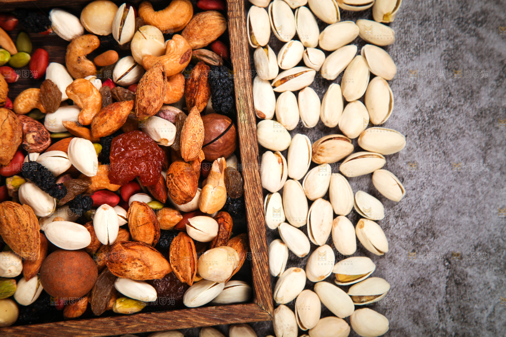 坚果背景素材