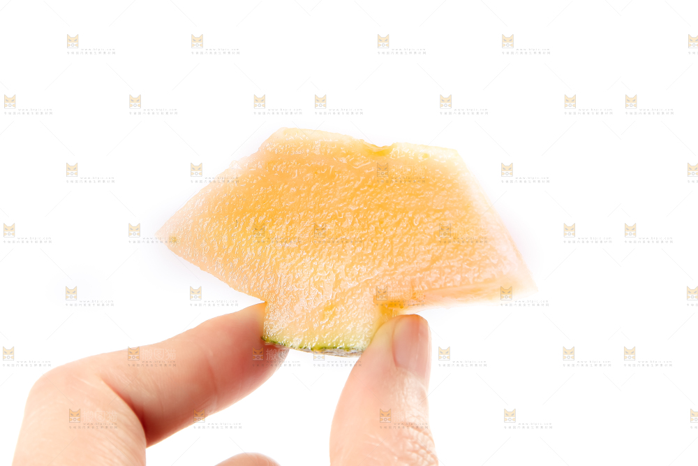 手里拿着哈密瓜