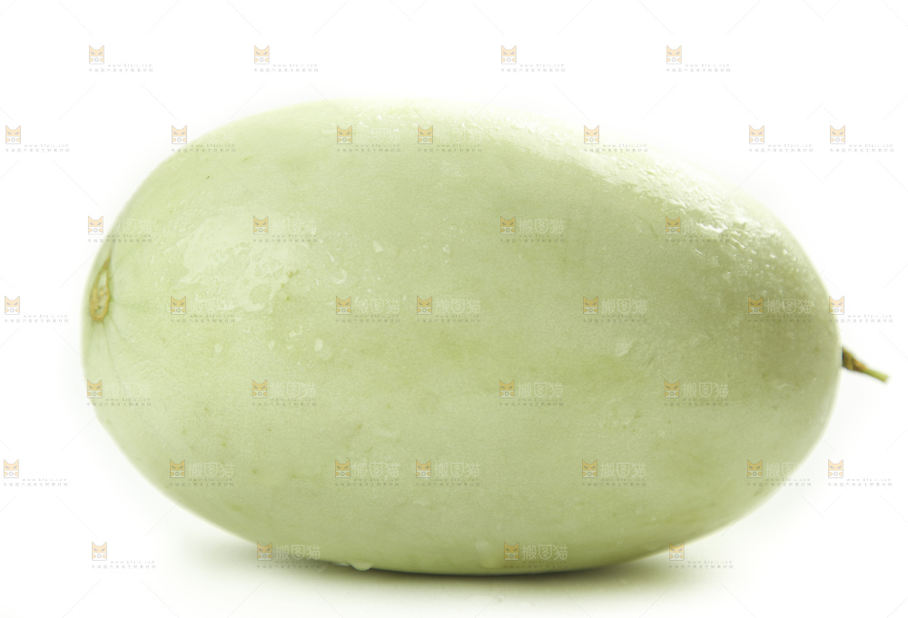 白底上放着玉菇甜瓜
