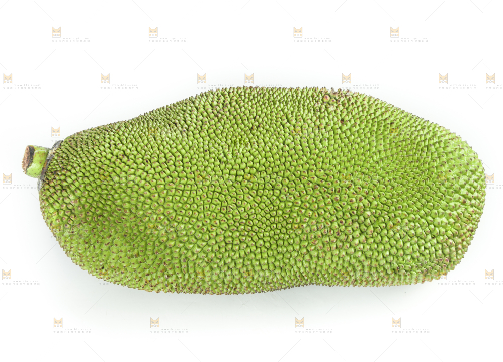 白底上放着菠萝蜜