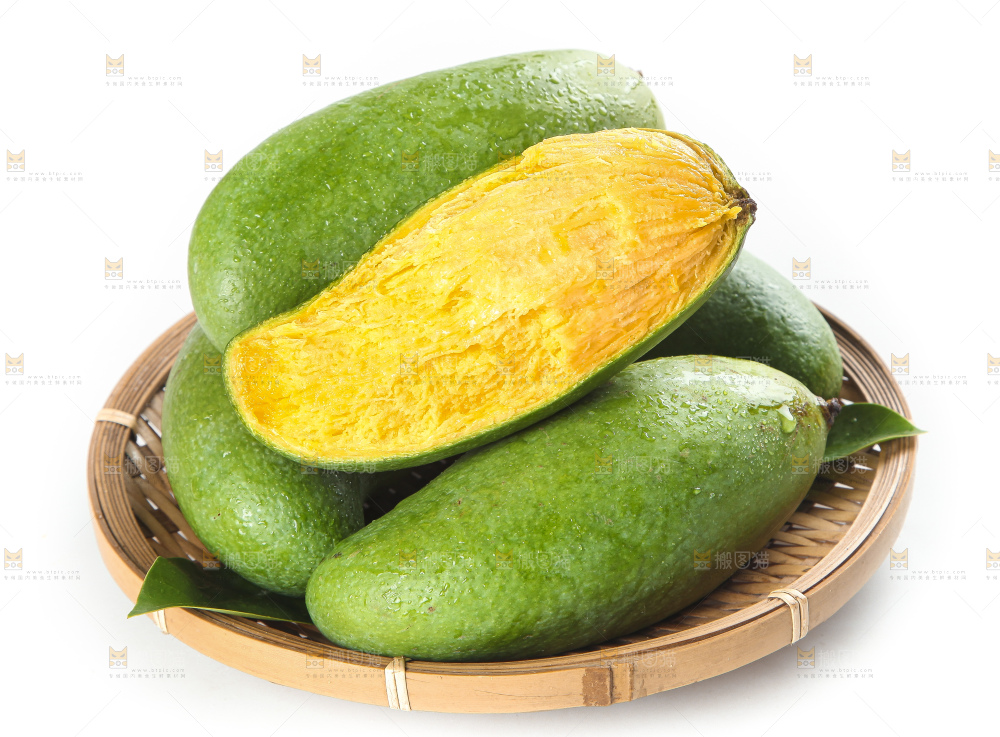 白底上的桂七香芒