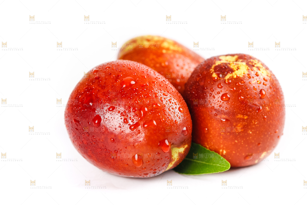 白底上的云南冬枣