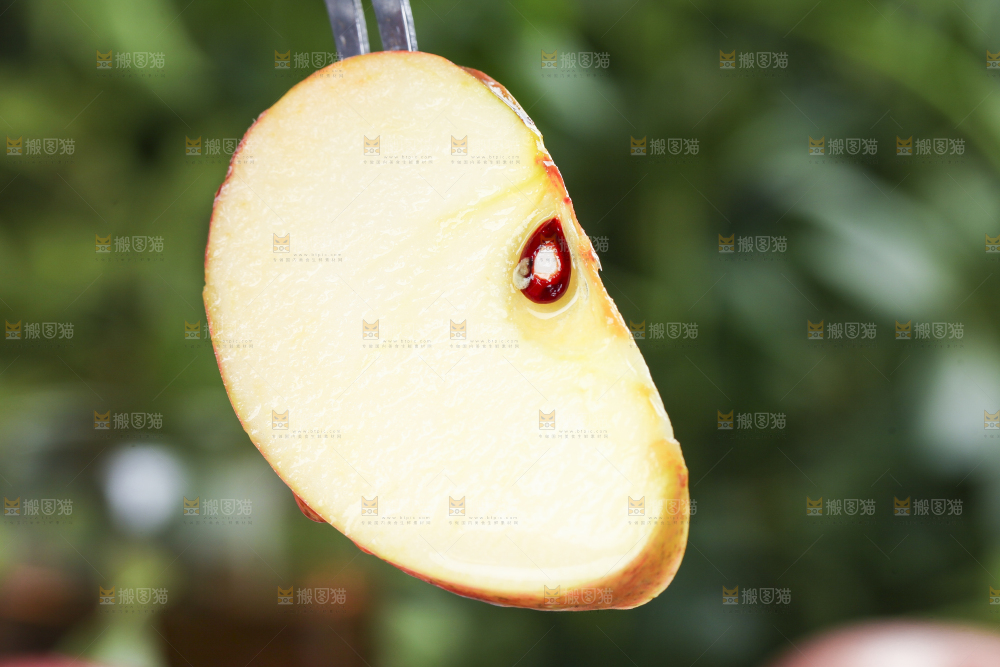 深底上摆放着山西秦冠苹果