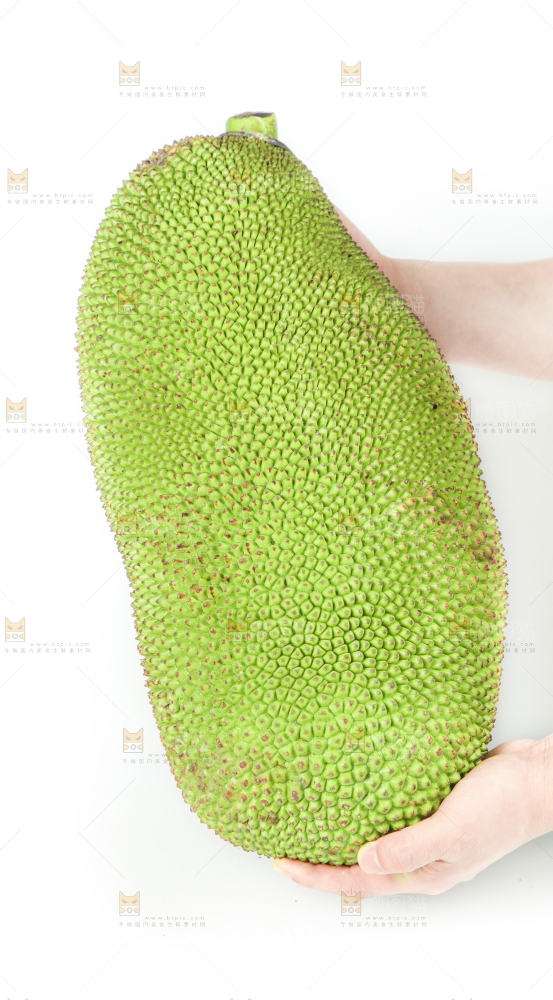 白底上放着菠萝蜜