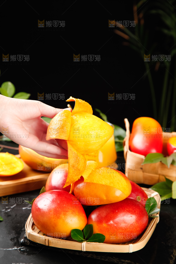 盘子里装着台湾爱文芒
