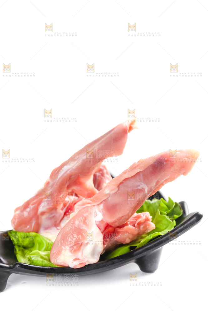 白底上的鸭锁骨