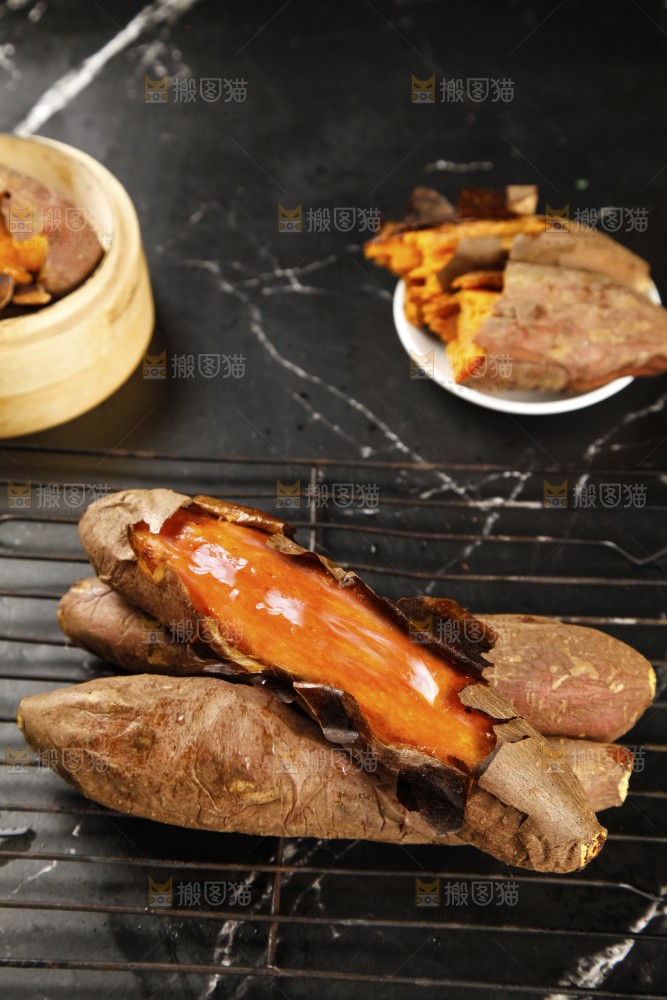 黑底上的山东烟薯