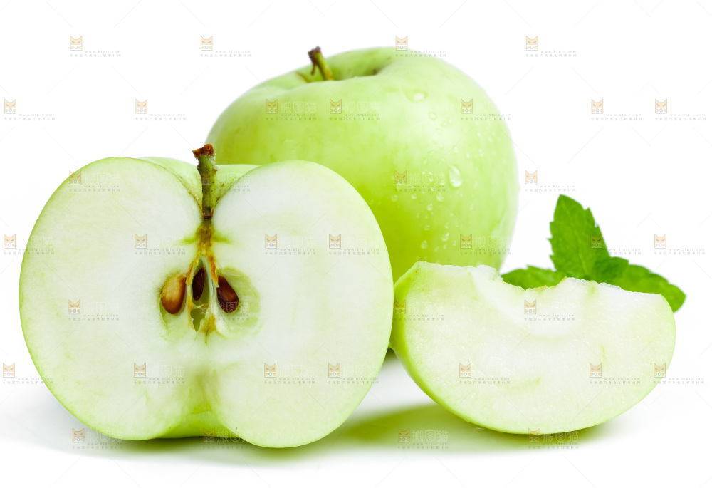 白底上放着陕西嘎啦苹果