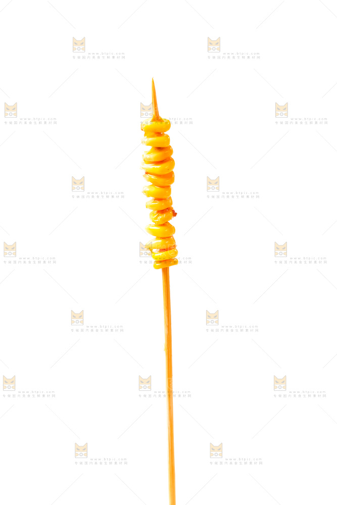 白底上的玉米串