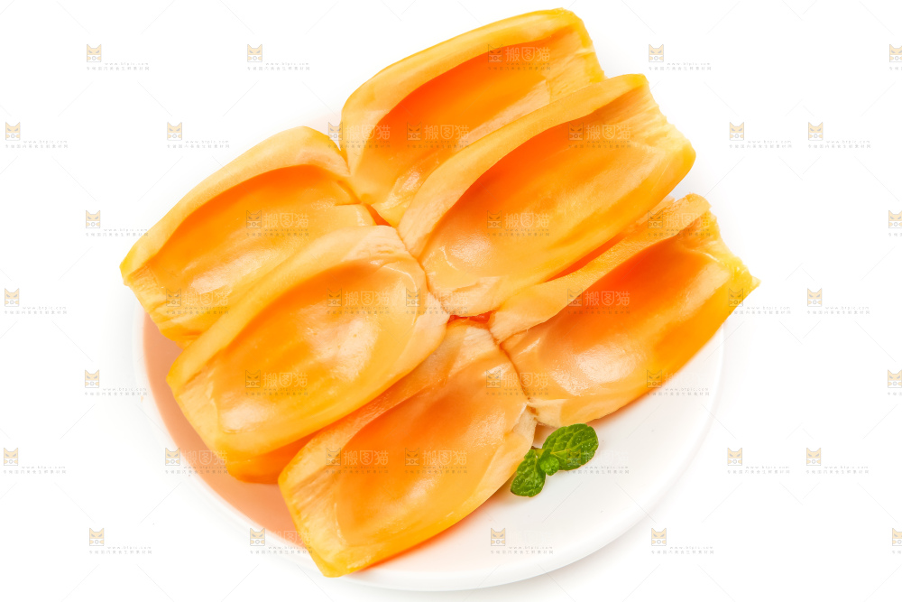 盘子里装着菠萝蜜