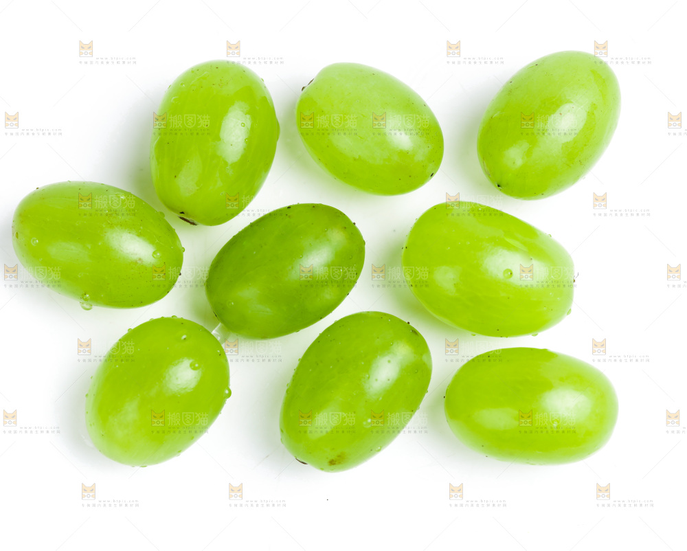 白底上放着维多利亚青提
