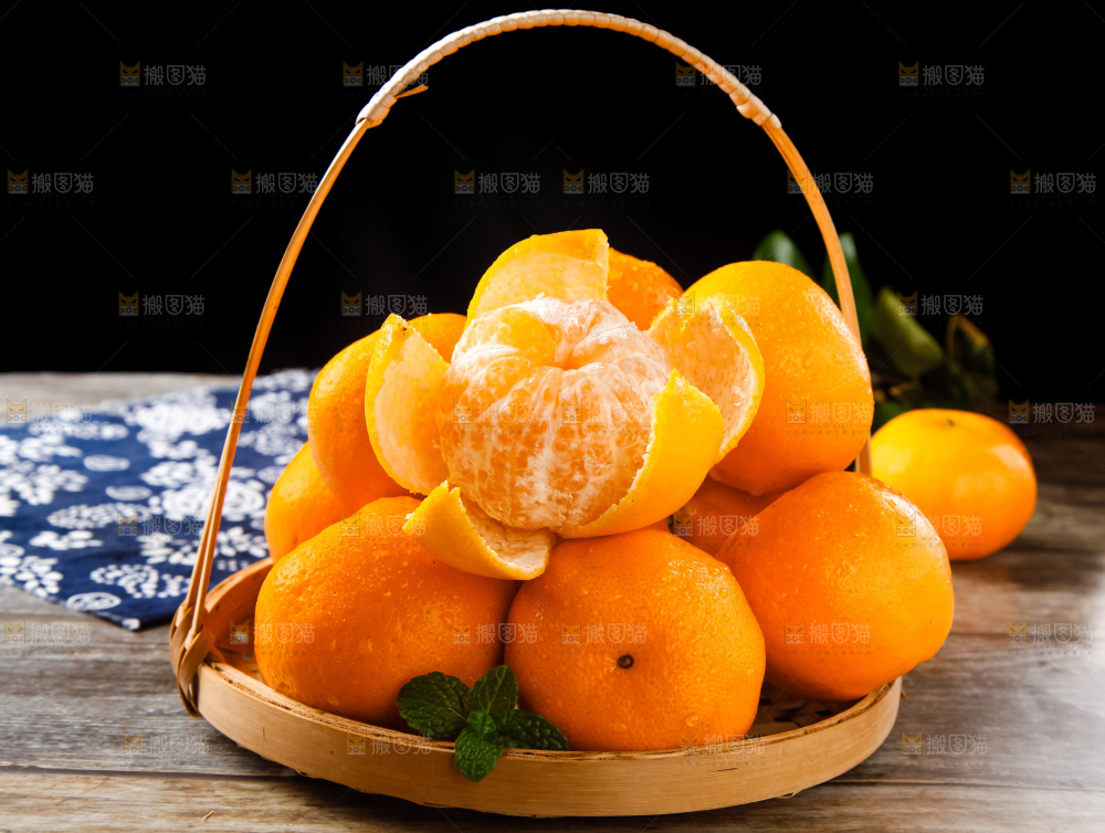 篮子里的广西椪柑