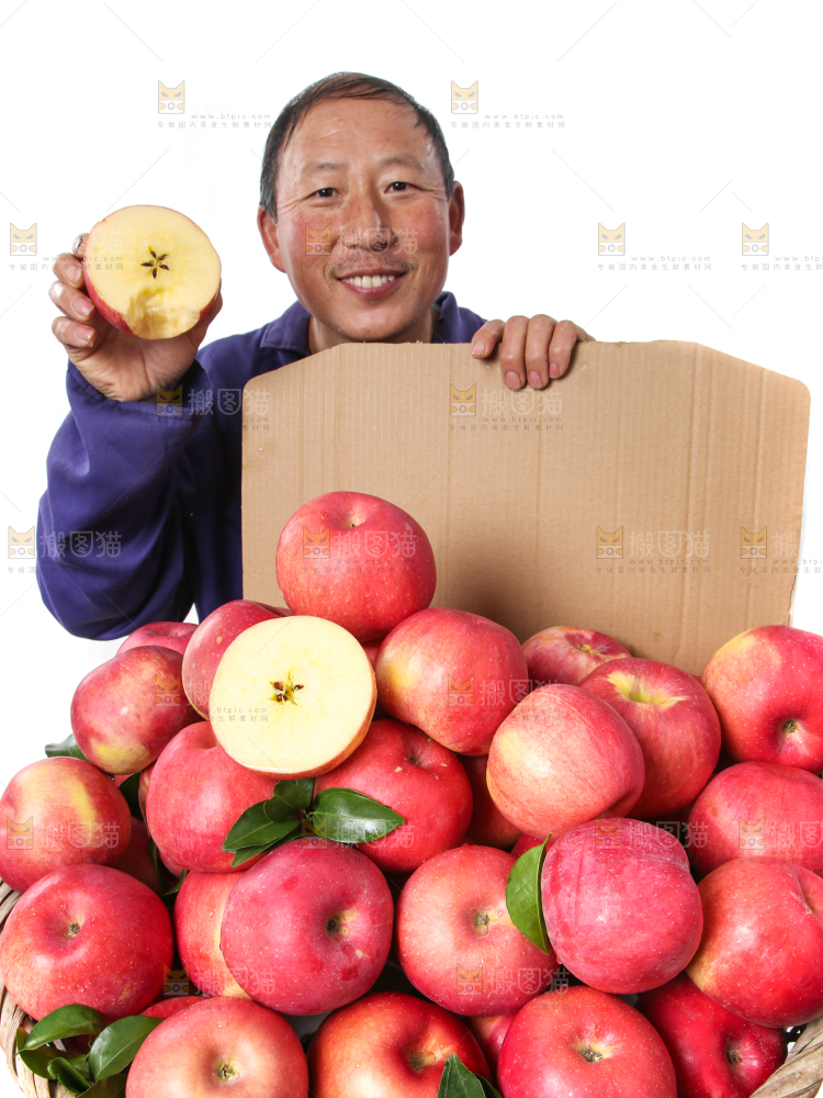 箱子里装着山东红富士