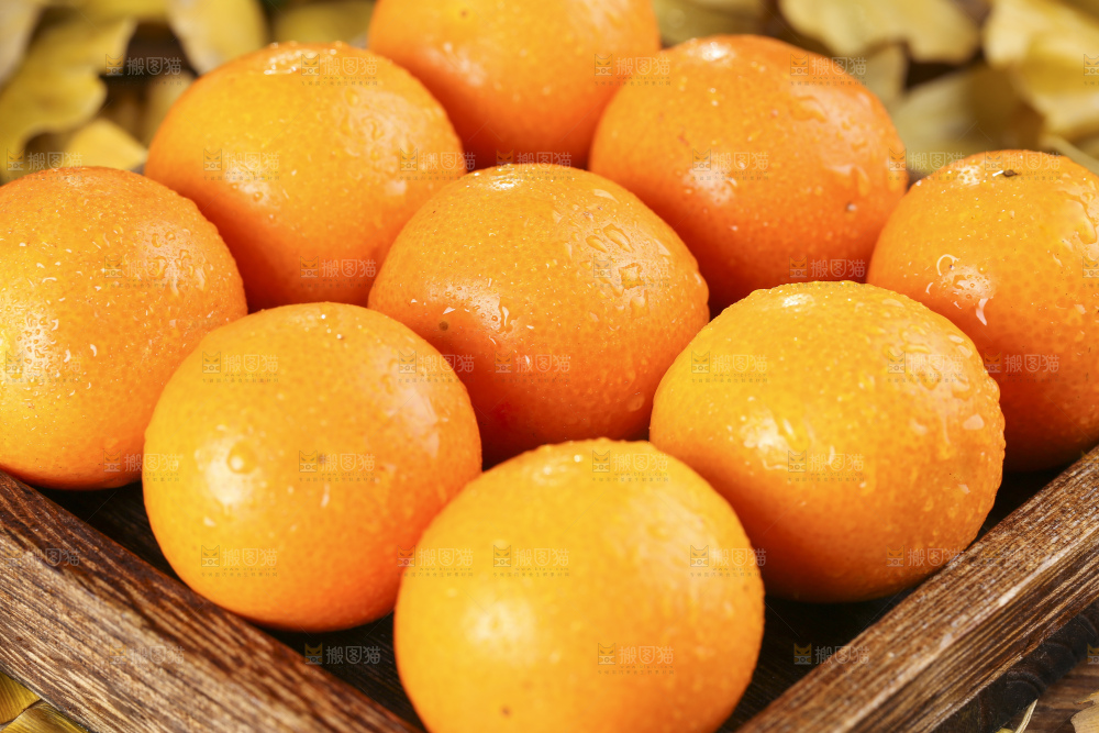 盘子里的融安金桔