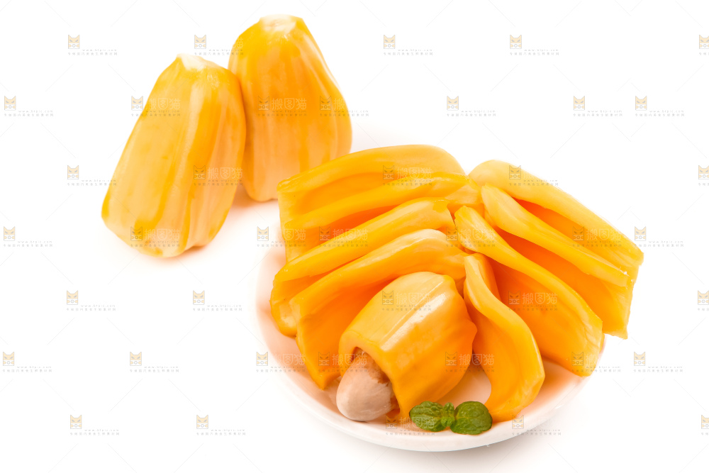 盘子里装着菠萝蜜