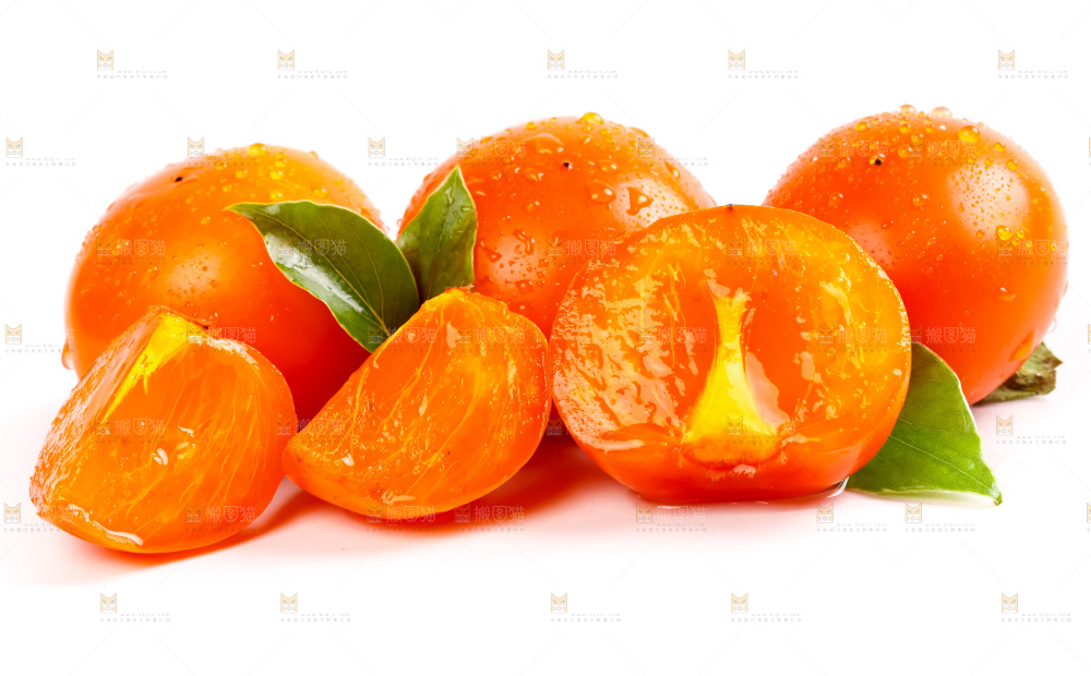 白底上的软柿子