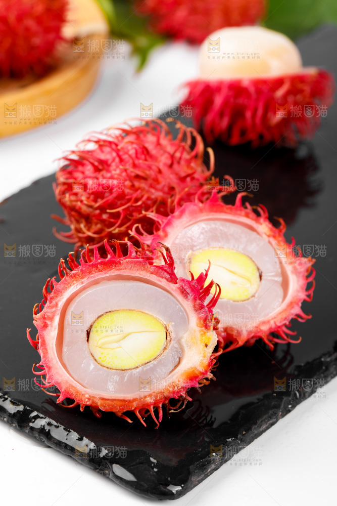 深底上的海南红毛丹