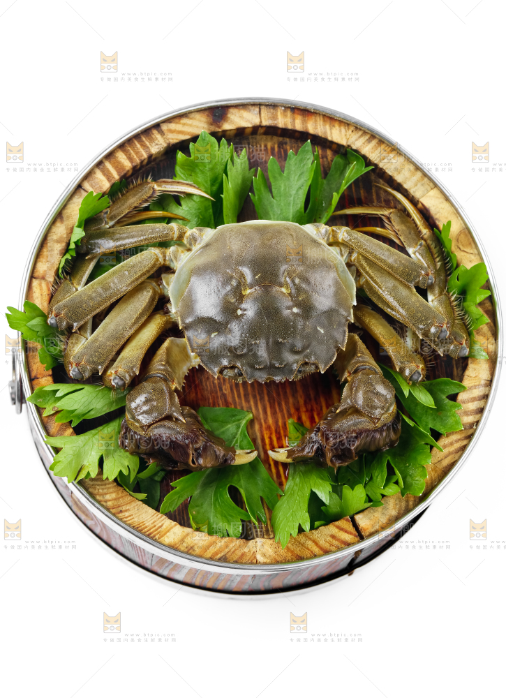 蒸笼里放着阳澄湖大闸蟹