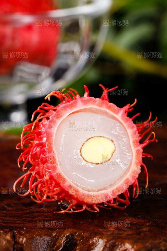 深底上的海南红毛丹