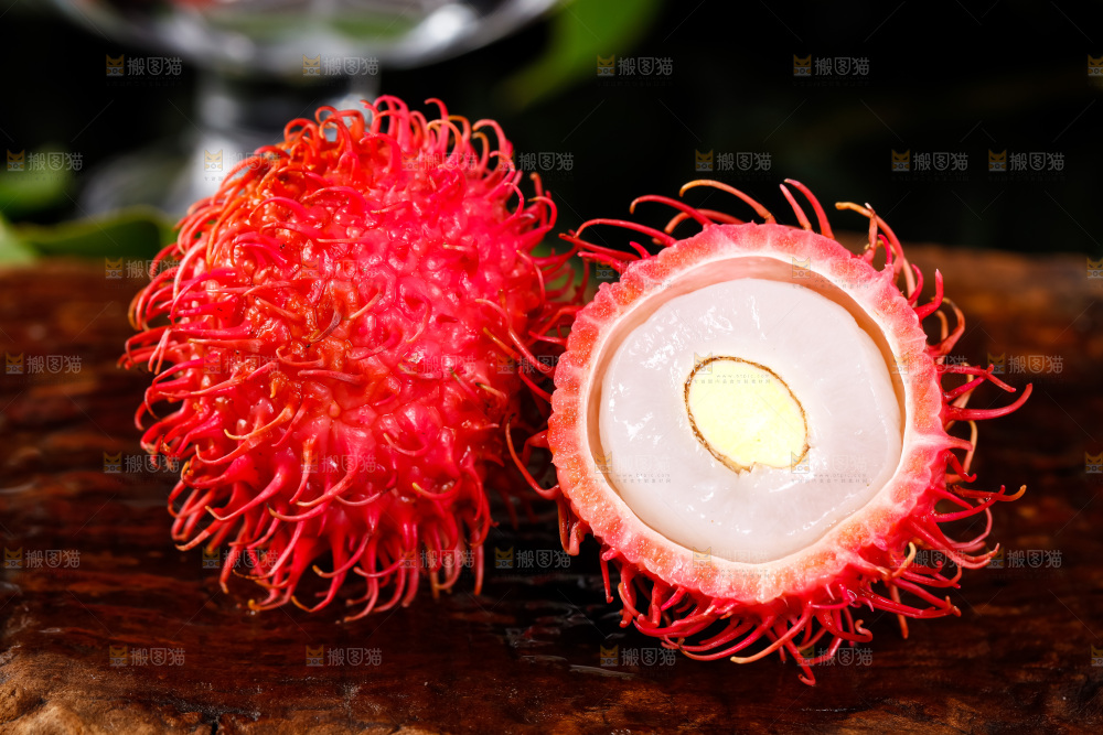 深底上的海南红毛丹