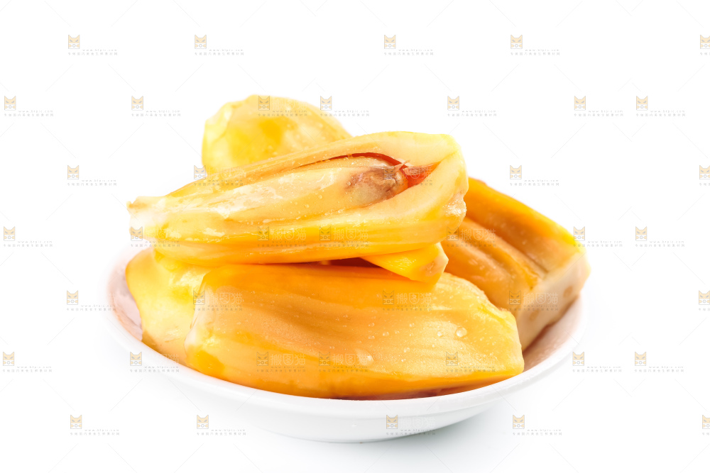 碟子里装着越南菠萝蜜