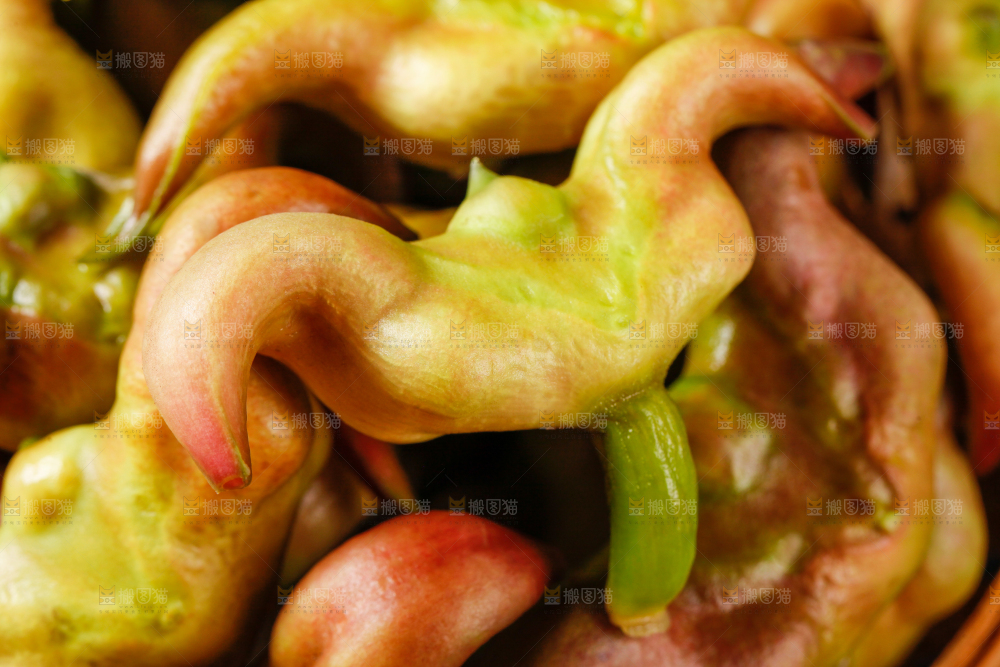 篮子里装着菱角
