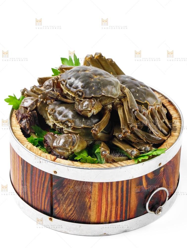蒸笼里放着阳澄湖大闸蟹