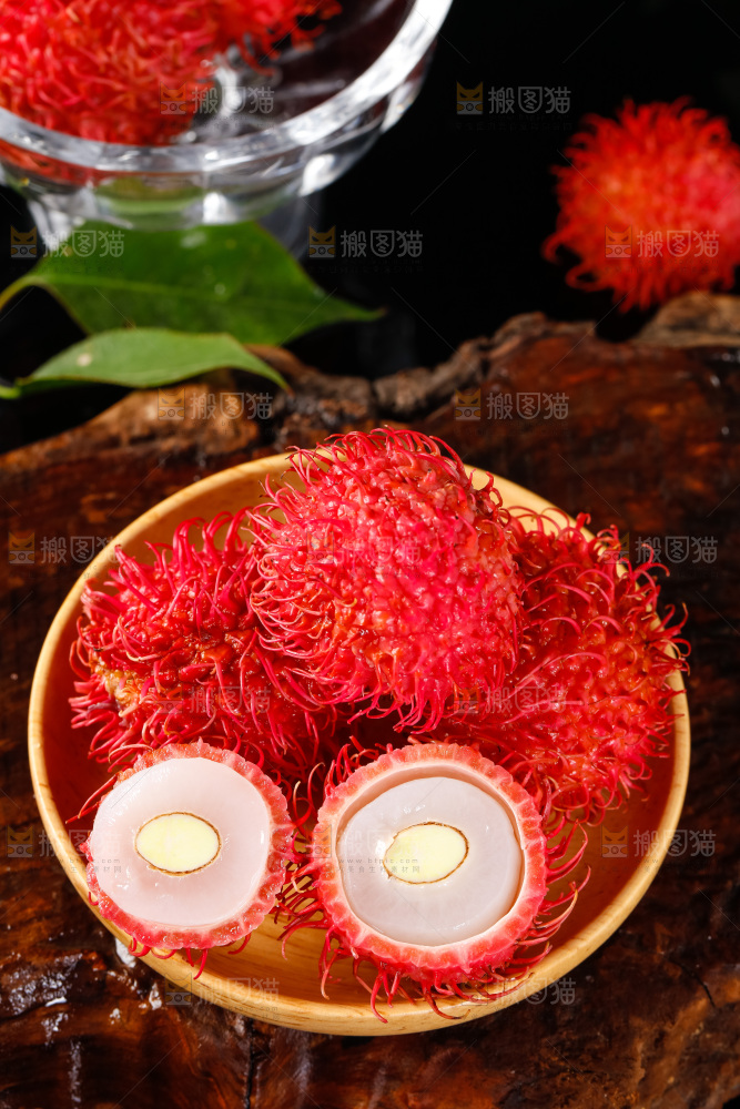 深底上的海南红毛丹