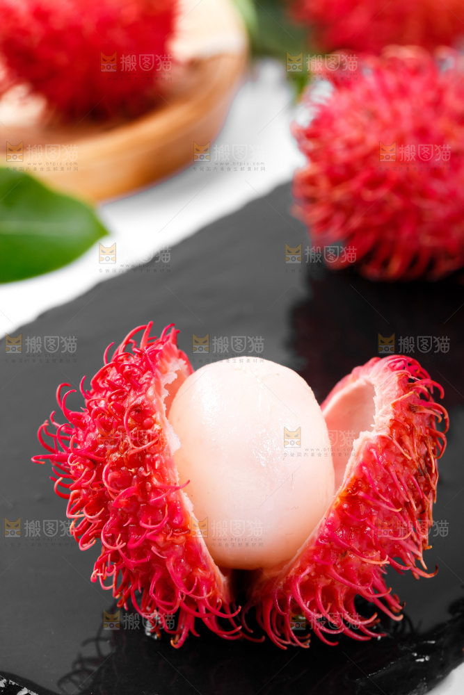 深底上的海南红毛丹