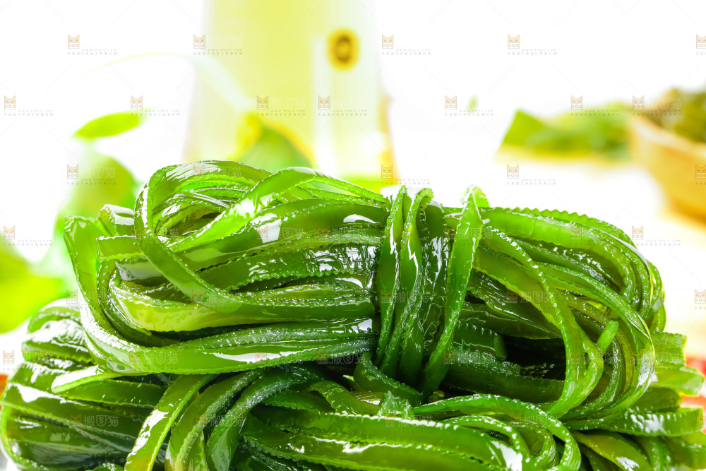 花布底上的山东海带丝