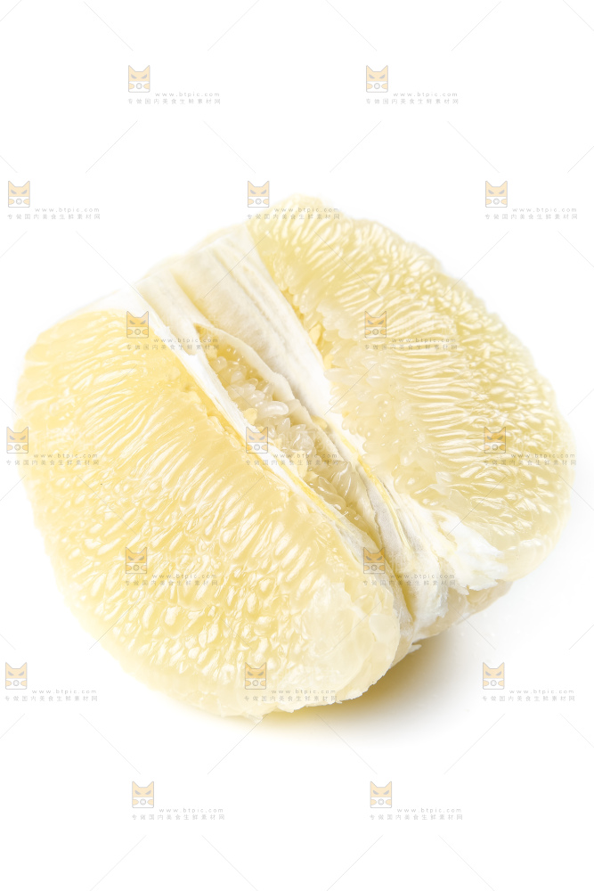 白底上的平和白心蜜柚
