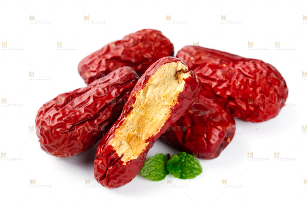 白底上的骏枣