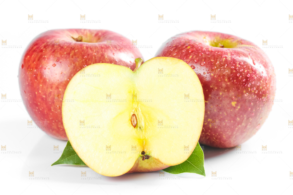 白底上放着大凉山丑苹果