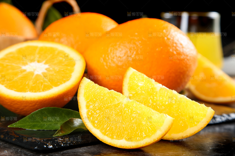 石板上的秭归脐橙