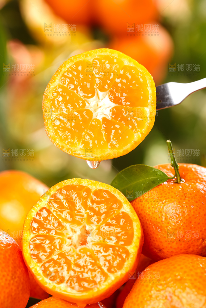 浅底上的新鲜砂糖橘
