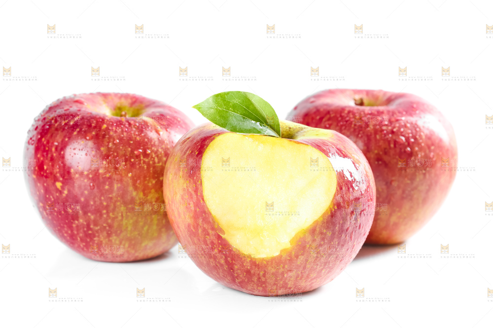 白底上放着大凉山丑苹果