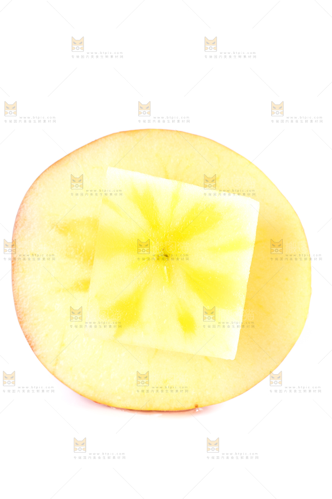 白底上放着大凉山丑苹果