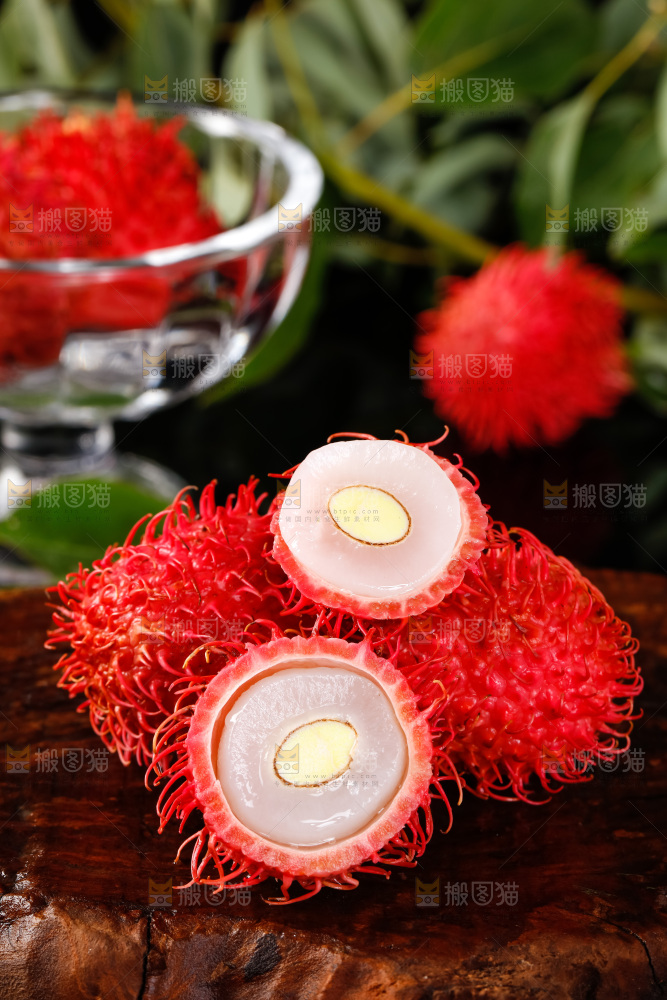 深底上的海南红毛丹