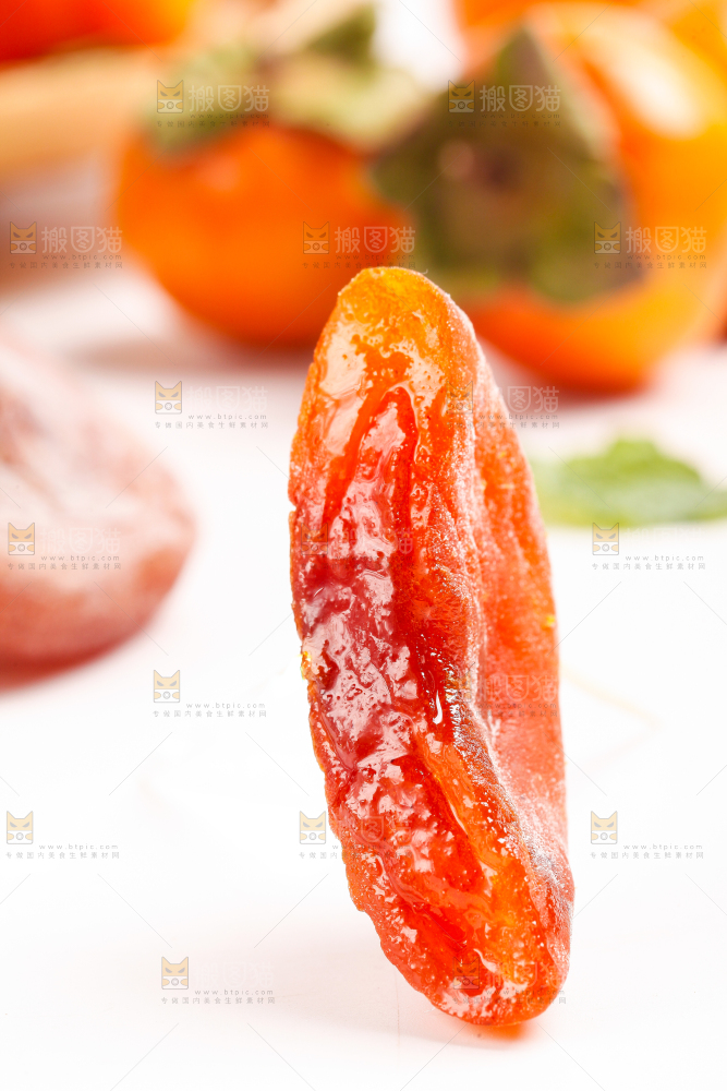 白底上的富平柿饼