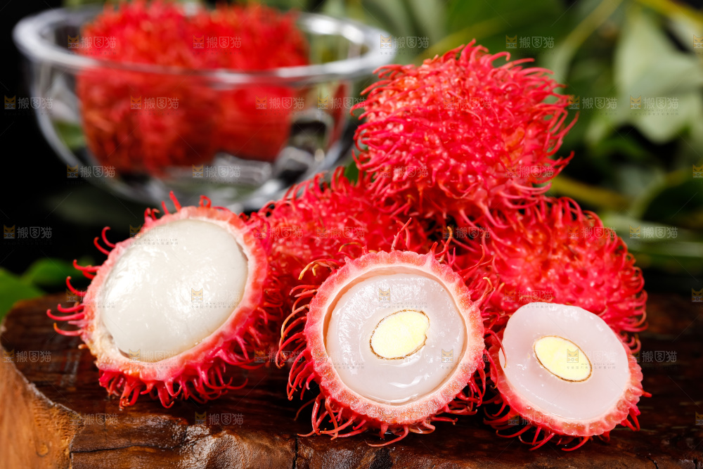 深底上的海南红毛丹